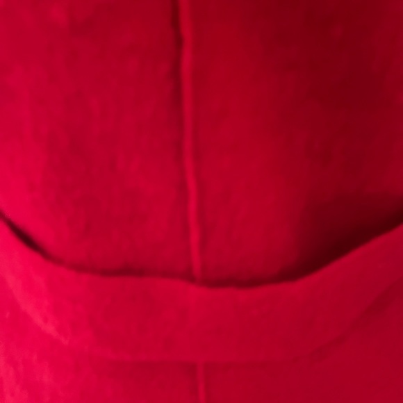 LISA INTERNATIONAL VINTAGE BOILED WOOD RED CARDIGAN SWEATER SIZE SMALL - Picture 7 of 10